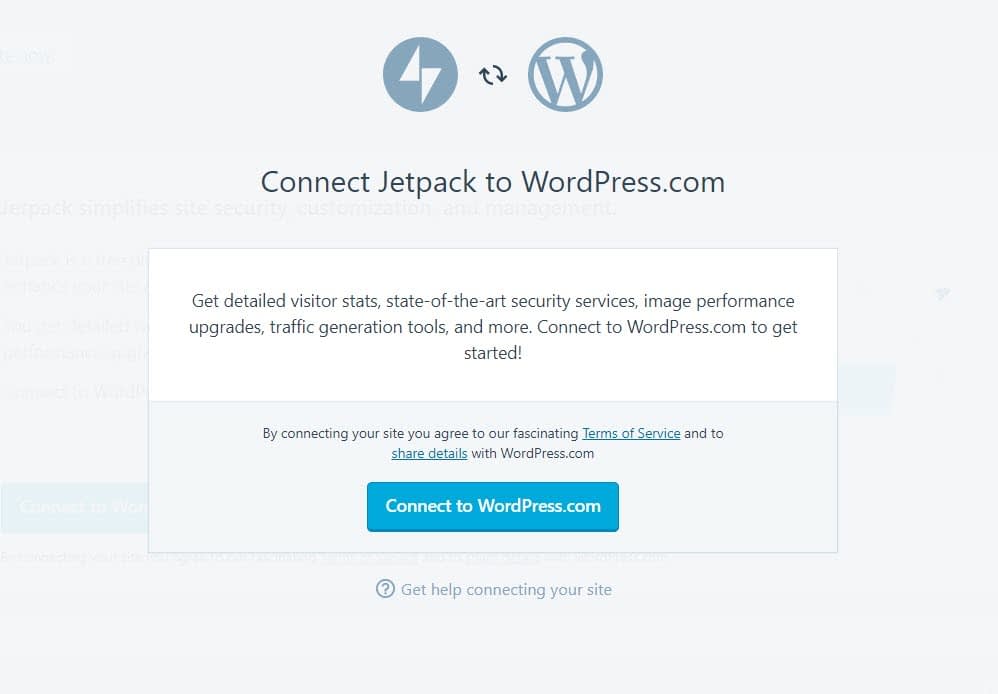 Connect to WordPress.com