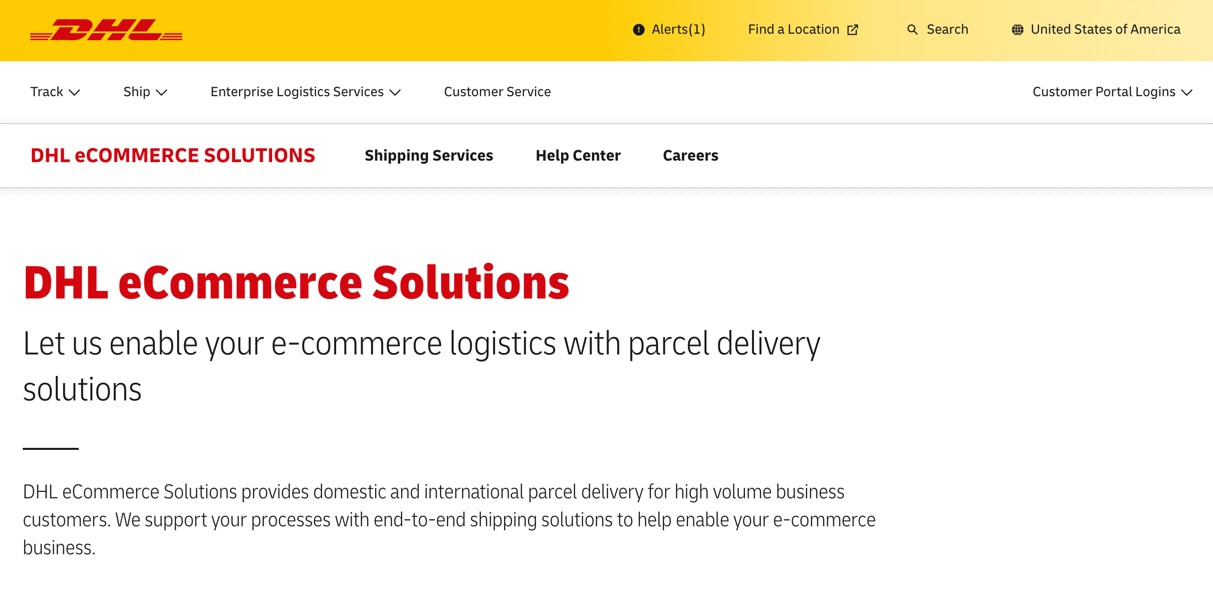 DHL ecommerce solutions