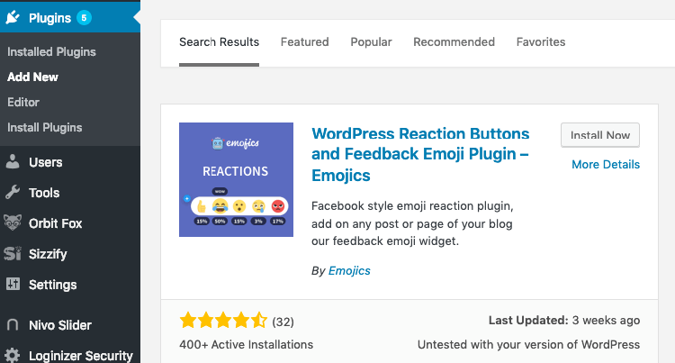 Emojics has good user reviews for reactions 