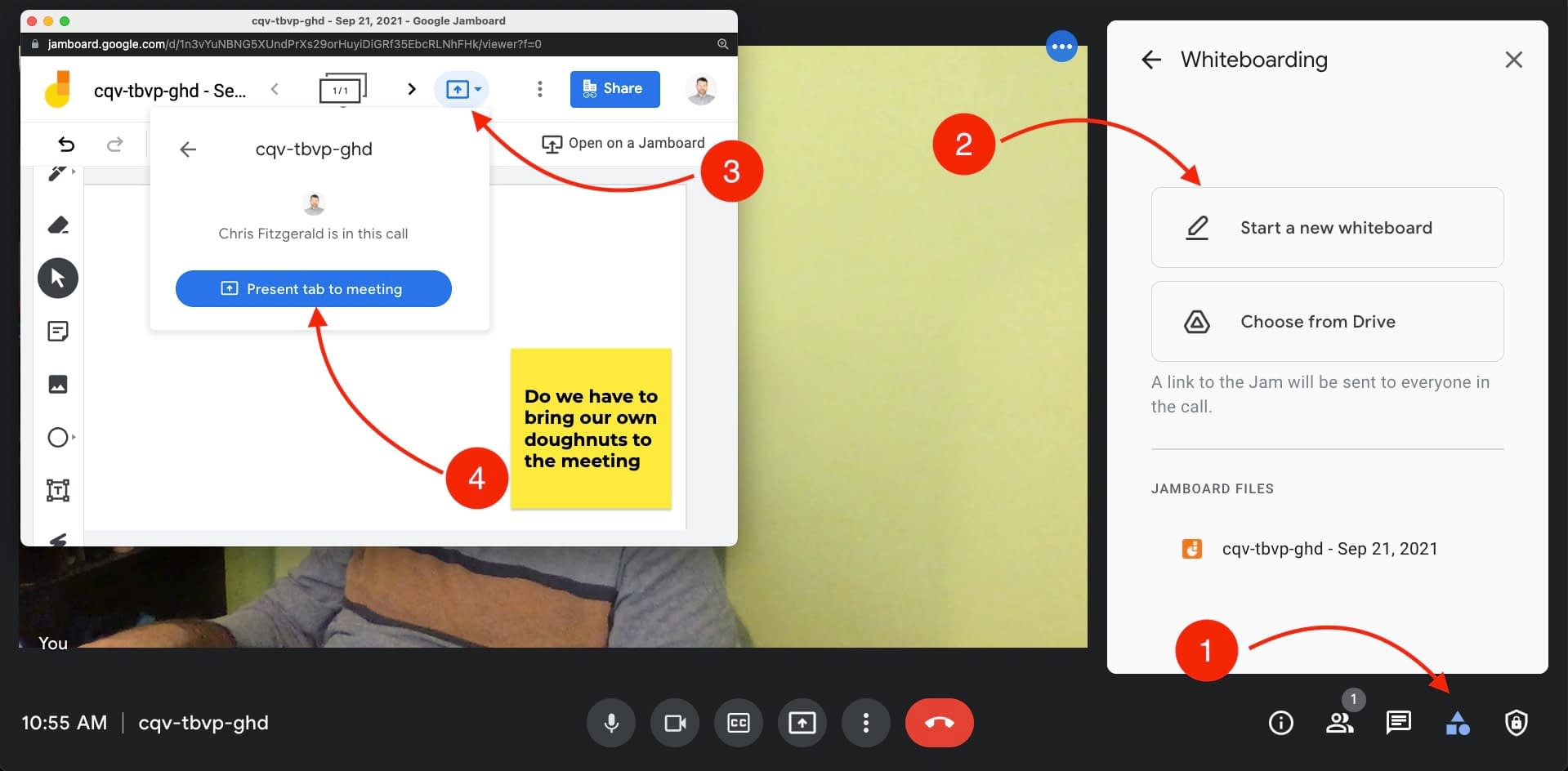 Google Meet vs Zoom: Whiteboarding