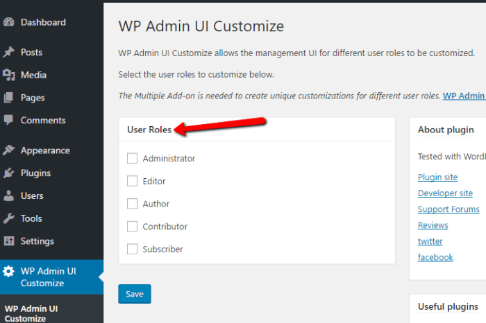 admin-ui-customize