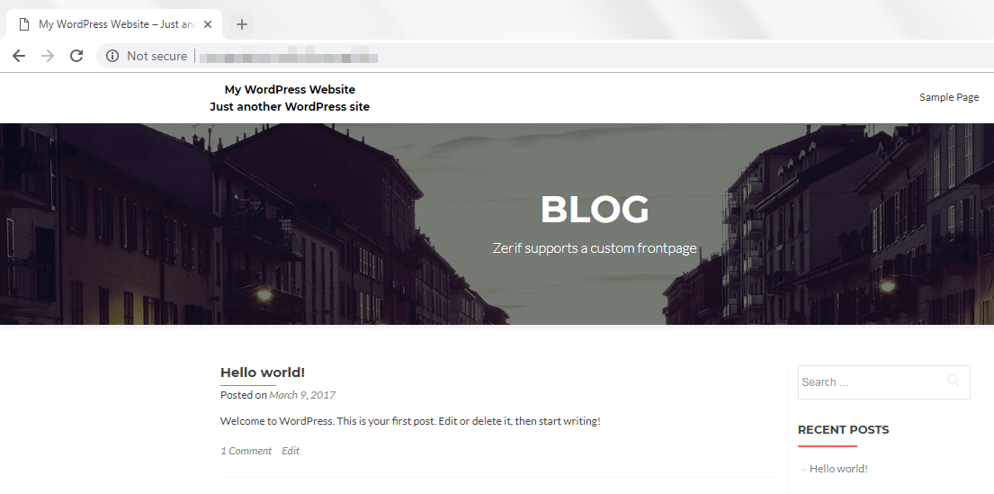 A default WordPress favicon.