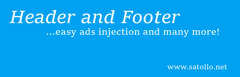 Head, Footer and Post Injections