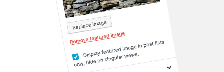 Conditionally display featured image on singular posts and pages