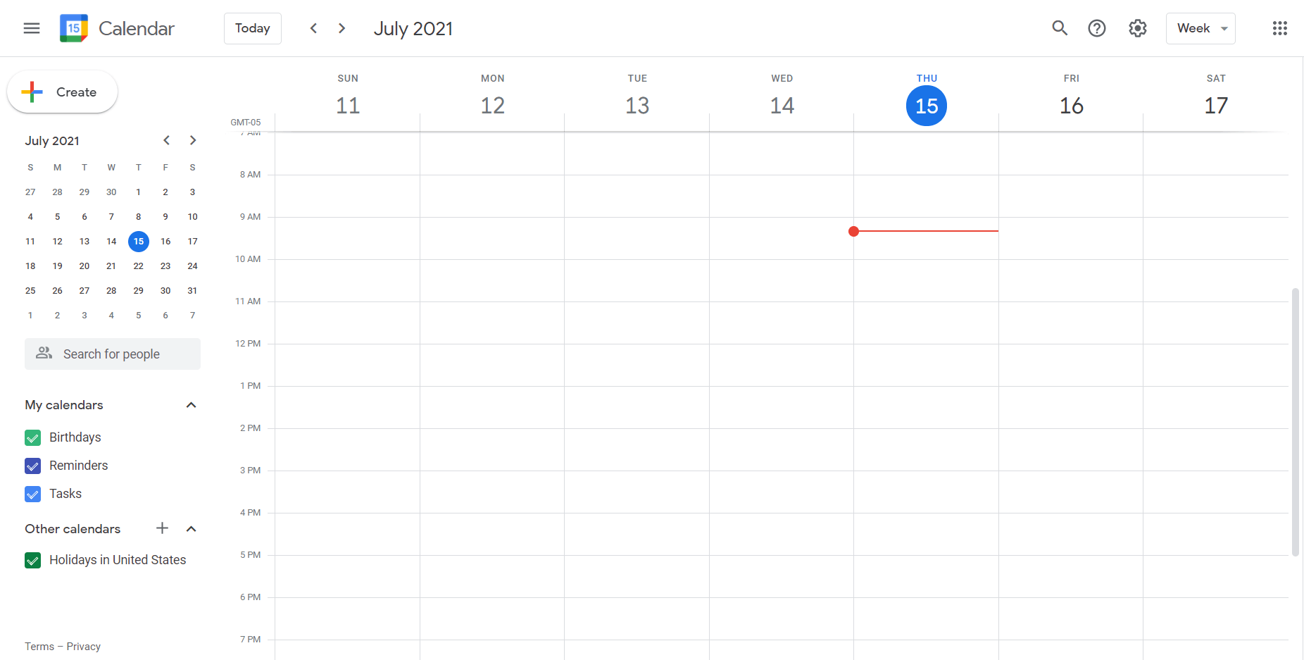 One of the best calendar apps: Google Calendar.