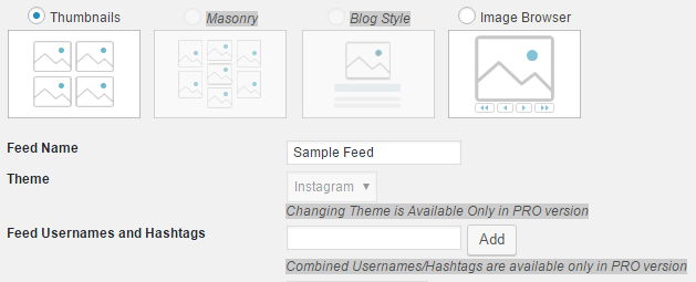 Choosing the style, title, and feeds which will appear on your page.
