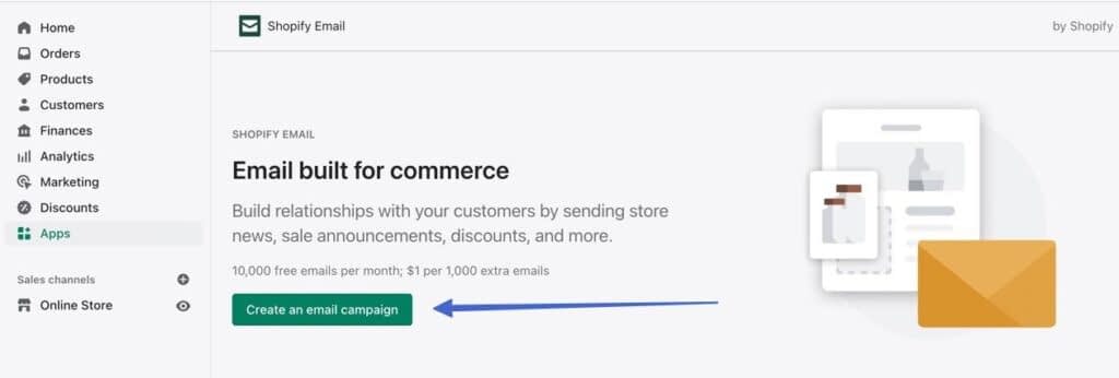 create a Shopify email marketing campaign 