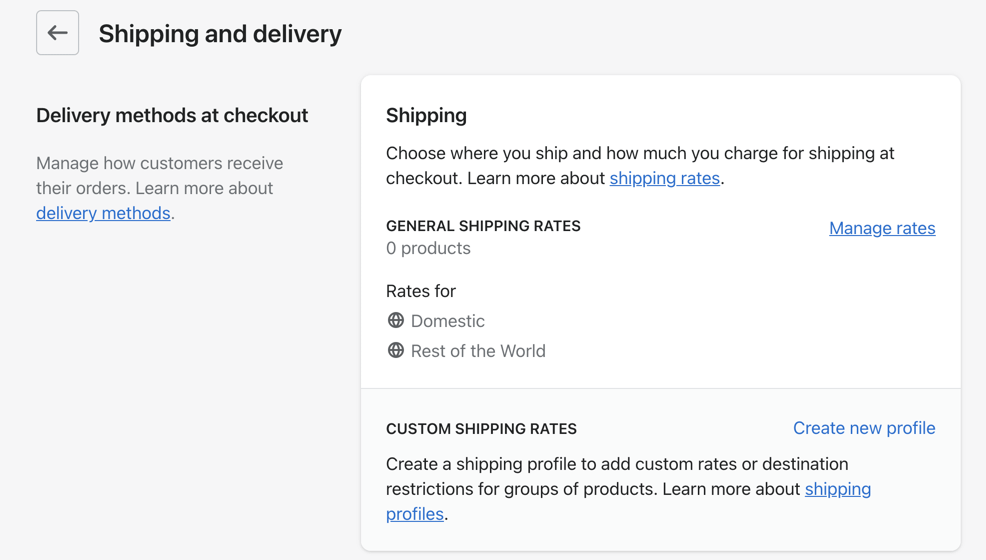 Shopify review of shipping 