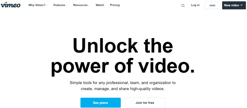 Vimeo is a great WordPress video hosting platform. 