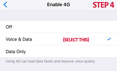 How to enable VoLTE in iPhone_Step 4